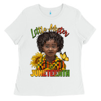White little mister juneteenth black boy Ladies Tee - BarkalooDesign
