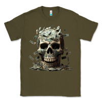 Army Green bad money Classic Tee - Unal Design