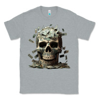 Heather Grey bad money Classic Tee - Unal Design