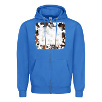 True Royal black and brown cowhide Zipper Hoodie - RanaPortraitStore
