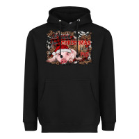Black all i want for christmas is a pig baby Heavyweight Hoodie - RanaPortraitStore