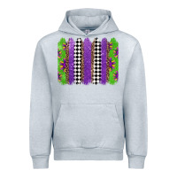 Heather Grey mardi gras brushstrokes Urban Hoodie - Jasminsmagicworld