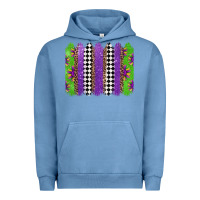 Pigment Pebble Blue mardi gras brushstrokes Urban Hoodie - Jasminsmagicworld