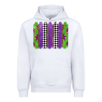 White mardi gras brushstrokes Urban Hoodie - Jasminsmagicworld