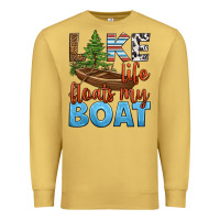 Antique Gold lake life floats my boat Premium Sweatshirt - HRA Design Shop