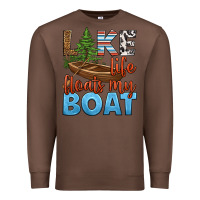Chestnut lake life floats my boat Premium Sweatshirt - HRA Design Shop