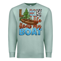 Seafoam lake life floats my boat Premium Sweatshirt - HRA Design Shop