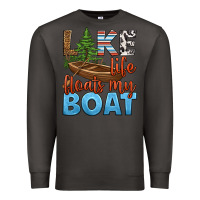 Smoke lake life floats my boat Premium Sweatshirt - HRA Design Shop