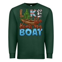 Sports Green lake life floats my boat Premium Sweatshirt - HRA Design Shop