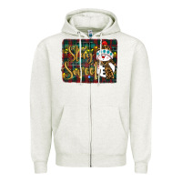 Oatmeal Heather christmas stay Zipper Hoodie - RanaPortraitStore