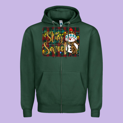 Zipper Hoodie christmas stay