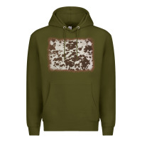 Army Green cowhide background Premium Hoodie - AdoDesignShop