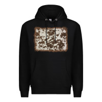 Black cowhide background Premium Hoodie - AdoDesignShop