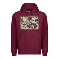 Burgundy cowhide background Premium Hoodie - AdoDesignShop