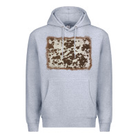 Heather Grey cowhide background Premium Hoodie - AdoDesignShop