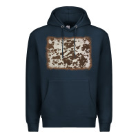 Navy cowhide background Premium Hoodie - AdoDesignShop