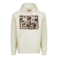 Oatmeal Heather cowhide background Premium Hoodie - AdoDesignShop