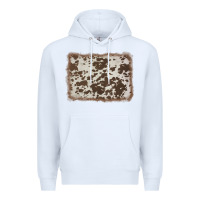 White cowhide background Premium Hoodie - AdoDesignShop