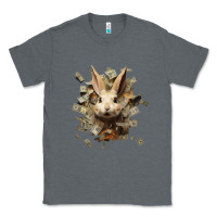 Charcoal Heather bad rabbit Classic Tee - Unal Design