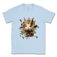 Dusty Blue bad rabbit Classic Tee - Unal Design