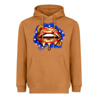 Meerkat leopard american flag lips Heavyweight Hoodie - Zillion Design Studio