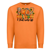 Carrot fall vibes and that nurse life Premium Sweatshirt - CowhideDigitalArt
