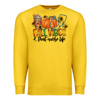 Lemon fall vibes and that nurse life Premium Sweatshirt - CowhideDigitalArt
