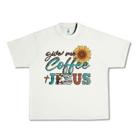 Pistachio give me coffee and jesus Urban Heavy Tee - Artiststas