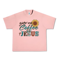 Salmon give me coffee and jesus Urban Heavy Tee - Artiststas