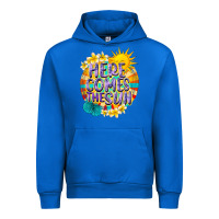 Cobalt Here comes the sun Urban Hoodie - NancyCooperArtShop