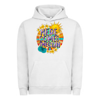 Pigment Lunar Rock Here comes the sun Urban Hoodie - NancyCooperArtShop