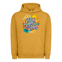 Pigment Peanut Butter Here comes the sun Urban Hoodie - NancyCooperArtShop