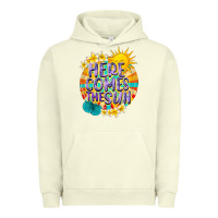 Pigment Pistachio Here comes the sun Urban Hoodie - NancyCooperArtShop