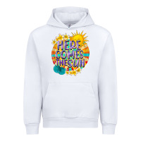 White Here comes the sun Urban Hoodie - NancyCooperArtShop