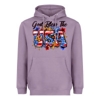 Lavender god bless the usa Heavyweight Hoodie - Zillion Design Studio