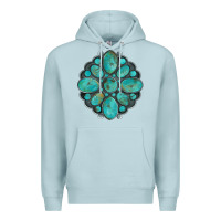 Blue Mist turquoise gemstone Premium Hoodie - Artiststas