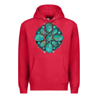 Cardinal turquoise gemstone Premium Hoodie - Artiststas