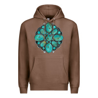 Chestnut turquoise gemstone Premium Hoodie - Artiststas