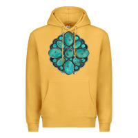 Mustard turquoise gemstone Premium Hoodie - Artiststas