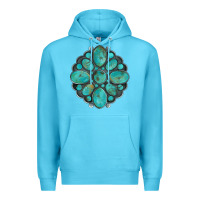 Ocean Blue turquoise gemstone Premium Hoodie - Artiststas