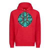 Red turquoise gemstone Premium Hoodie - Artiststas