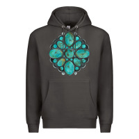 Smoke turquoise gemstone Premium Hoodie - Artiststas