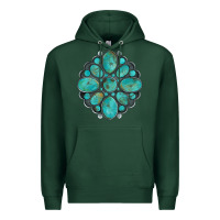 Sports Green turquoise gemstone Premium Hoodie - Artiststas