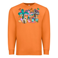 Carrot Western rabbit with Cross and flowers Premium Sweatshirt - Neo Western