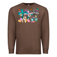 Chestnut Western rabbit with Cross and flowers Premium Sweatshirt - Neo Western