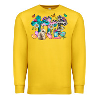 Lemon Western rabbit with Cross and flowers Premium Sweatshirt - Neo Western
