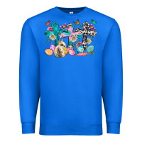 True Royal Western rabbit with Cross and flowers Premium Sweatshirt - Neo Western