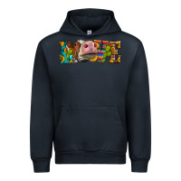 Navy Western Love Simmental Cow Urban Hoodie - LillyAllenDesigns