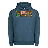 Pigment Midnight Navy Western Love Simmental Cow Urban Hoodie - LillyAllenDesigns