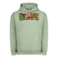 Pigment Oil Green Western Love Simmental Cow Urban Hoodie - LillyAllenDesigns